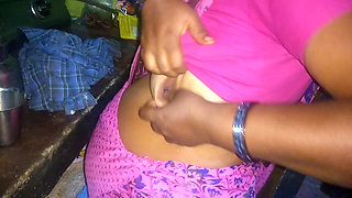 Indian Hot Housewife Romance Hasband in Kitchen