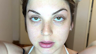 Messy Facial & Cum Playing: Swallow & Covered in Semen