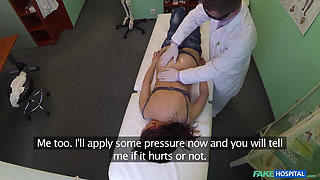 Fake Hospital - Pretty Patient Prepped for Doctor's Oral Medication: a Hot Hospital Encounter