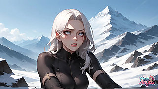 Snowy Summit 4-penise Semen Spray Orgy