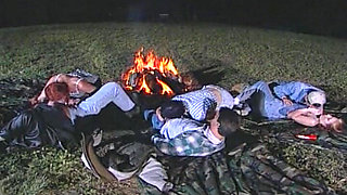 Wild Outdoor Fuck Night by the Campfire