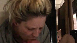 Tiny Blonde Spinner Sucks a Big Cock and Then Rides It