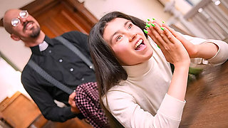 Virgin Girl Confesses to Priest - Anal & Blowjob with Tony The D