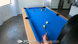 POVD Sexy Billiards Hot Piece Of Ass Gets Fucked In POV