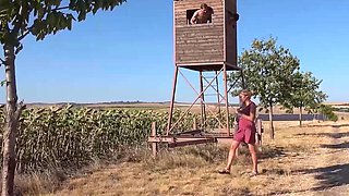 Sneaking Up On Horny Granny At GrandMams