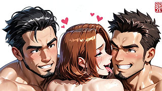 Wet Anal Orgy with Well-endowed Transsexuals. Hentai Yaoi Animation.
