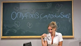 Hot Swedish Schoolgirl Caught & Punished by Teacher - Blonde Teen Blowjob in 4K