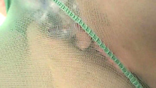 MILF with Huge Boobs Summer Sin Gives You a Solo Pantyhose Masturbation Show