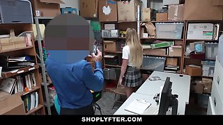College Teen Alyssa Cole Caught Stealing and Fucked Hard by Security
