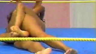 Hot girls wrestling in the ring