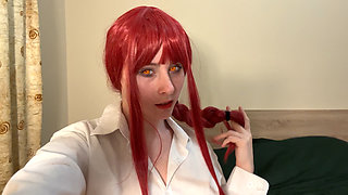 Anime Power UwU Bed Ride - Dripping Dildo Playtime