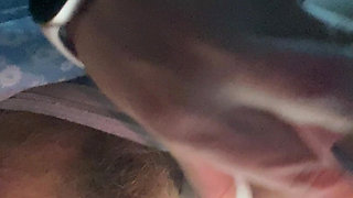 Custom with Name Rene. Risky Balcony Teasing and Hairy Pussy Cum