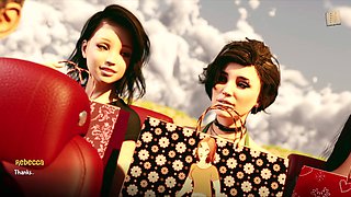 A O A Academy adventure with a hot brunette and big assets