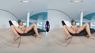 Horny Brunette Plays With Her Wet Pussy For A Stranger - TmwVRnet