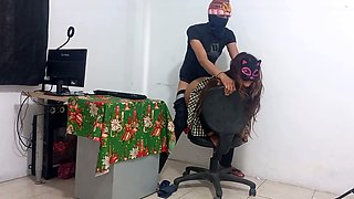 Steamy college girl amateur scene featuring an eager student and teacher