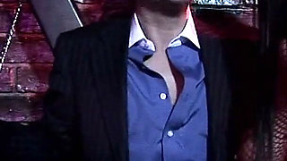 Brunette bizarrlady fuck her sex slave in dungeon