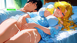 Extra Lessons After Dark with Blonde MILF - Ai Animation