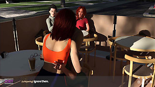 Zoey Kissed Alex at Downwind Cafe In Front of A Couple After Sweaty Gym Session