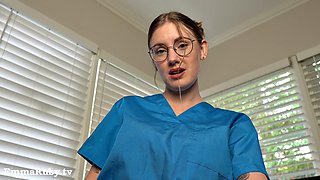 Nurse Delivers Babes Release Instructions Privately