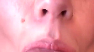 Vintage Thick PAWG Glasses Facial! Sky BBW