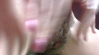 Super Hairy Girl Shows How Long Her Puss