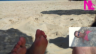 Me Being Tickled on My Feet on the Beach