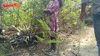 Cute girl with forrest happened unexpected hot romance