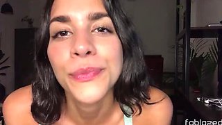 Hot Latina Teen Masturbating for My Cuckold Ex Boyfriend!