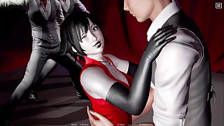 Hitting it with three hot babes at the sex resort