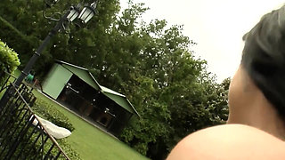 Hot Eastern European Slut Gets Both Holes Fucked and Filled with Hot Cum in a Hard Threesome