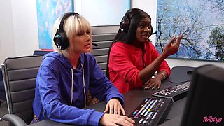 Gamer Girls Jessie Saint And Ana Foxxx Switch Up Tactics
