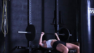 A Good Stretch with Fit Punk Girl and Hung African Trainer