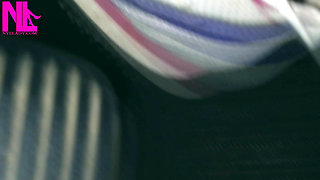 Barefoot Revving in Puma Sneakers