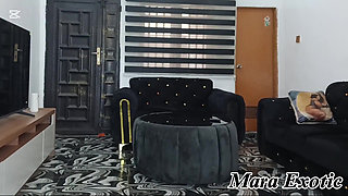 Fat Ass Ebony BBW Naked Home Cleaning - Mara Exotic