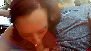 Road Trip Fun with a Sexy MILF Brunette