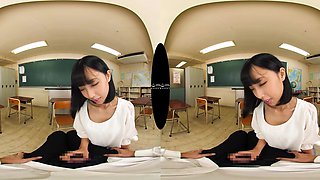 Japanese Classroom School Explores POV VR Fantasy