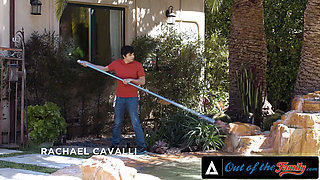 OUT OF THE FAMILY - Voyeur Dude Fucks His Hot Stepmom Rachael Cavalli's Big Tits