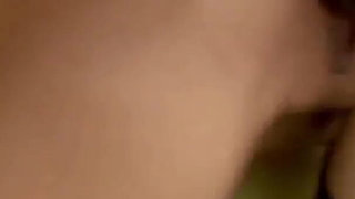 Sexy blonde lubricates her ass before getting a strap-on inserted