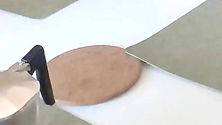 Hottie Cleans the House Naked