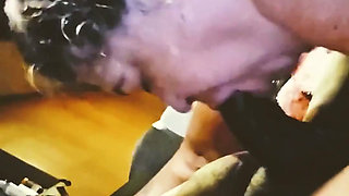 A college Teacher Sucking My Dick & Swallowing the Whole Load