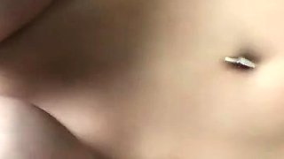 Big Boobed Blonde Masturbates With A Dildo In The Bathroom
