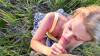 Big Cumshot at Sunset for Cutie S-wife Katy.