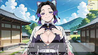 Hentai Hustle - Fucking Shinobu's Pink Pussy from Demon Slayer