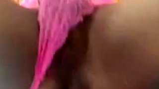 Kimla Reina Anal Dildo Riding In Pink Lingerie