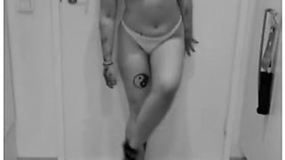Teasing baby with luxurious sensuality