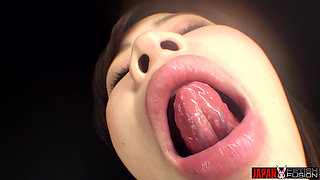Real Japanese Mouth in Extreme Close-up Reia Hoshino Only for Mouth Lovers