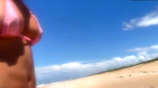 84 Asian milf wife gets microbikini beach creampie OnlyFans