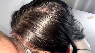 18yo Student with Silicone Gets Facial and Swallows