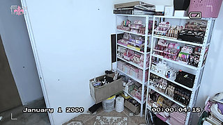 She is caught stealing from the store, she had to pay with another service