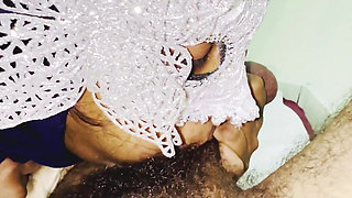 Indian Muslim Hijab Deepthroat Queen Is Back, Cum in Mouth, Big Boobs, Village Girl Facefuck